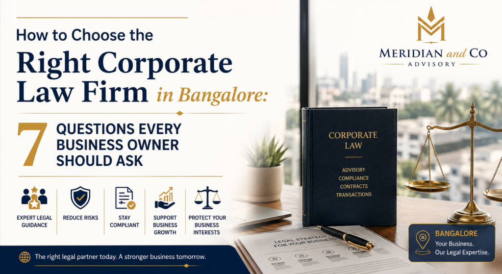How to Choose the Right Corporate Law Firm in Bangalore
